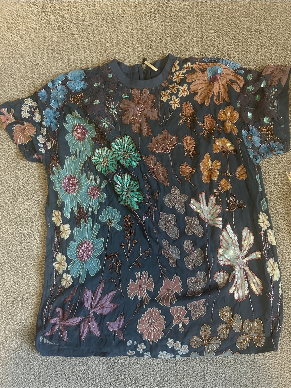 Free people jewel beaded mini dress